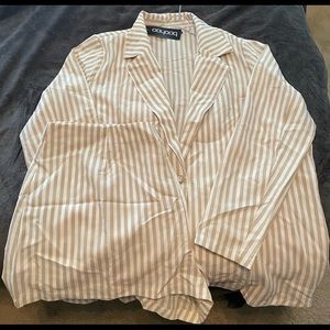 BooHoo Striped matching set